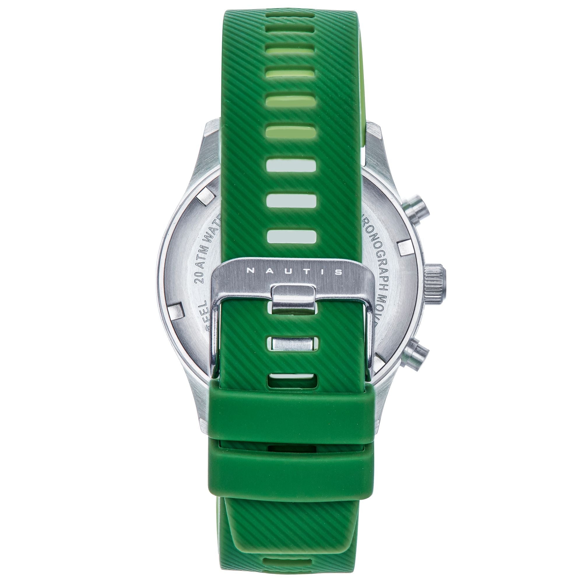 Nautis Meridian Chronograph Strap Watch w/Date - Green - NAUN100-4