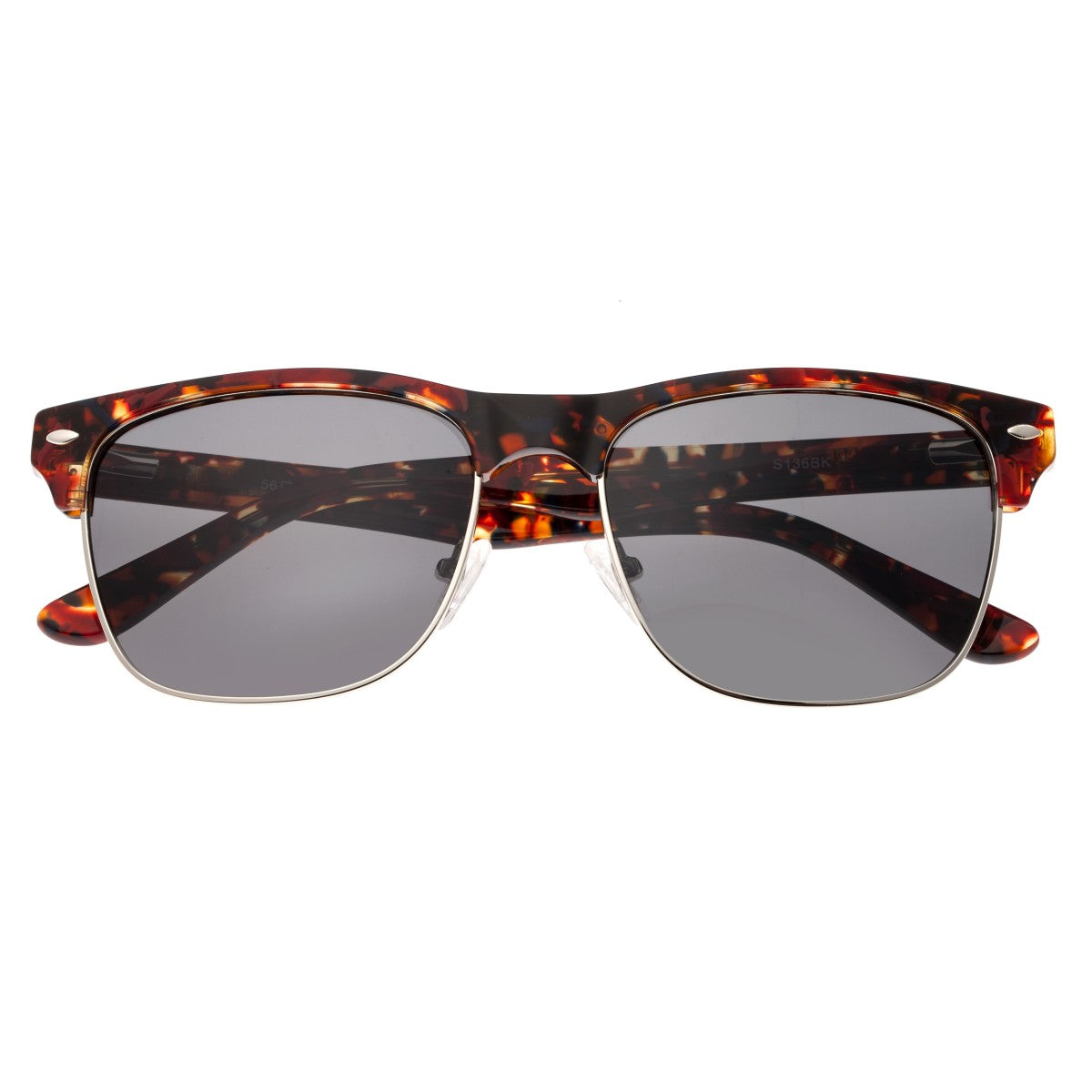 Sixty One Waipio Polarized Sunglasses - Dark Brown Tortoise/Black - SIXS136BK