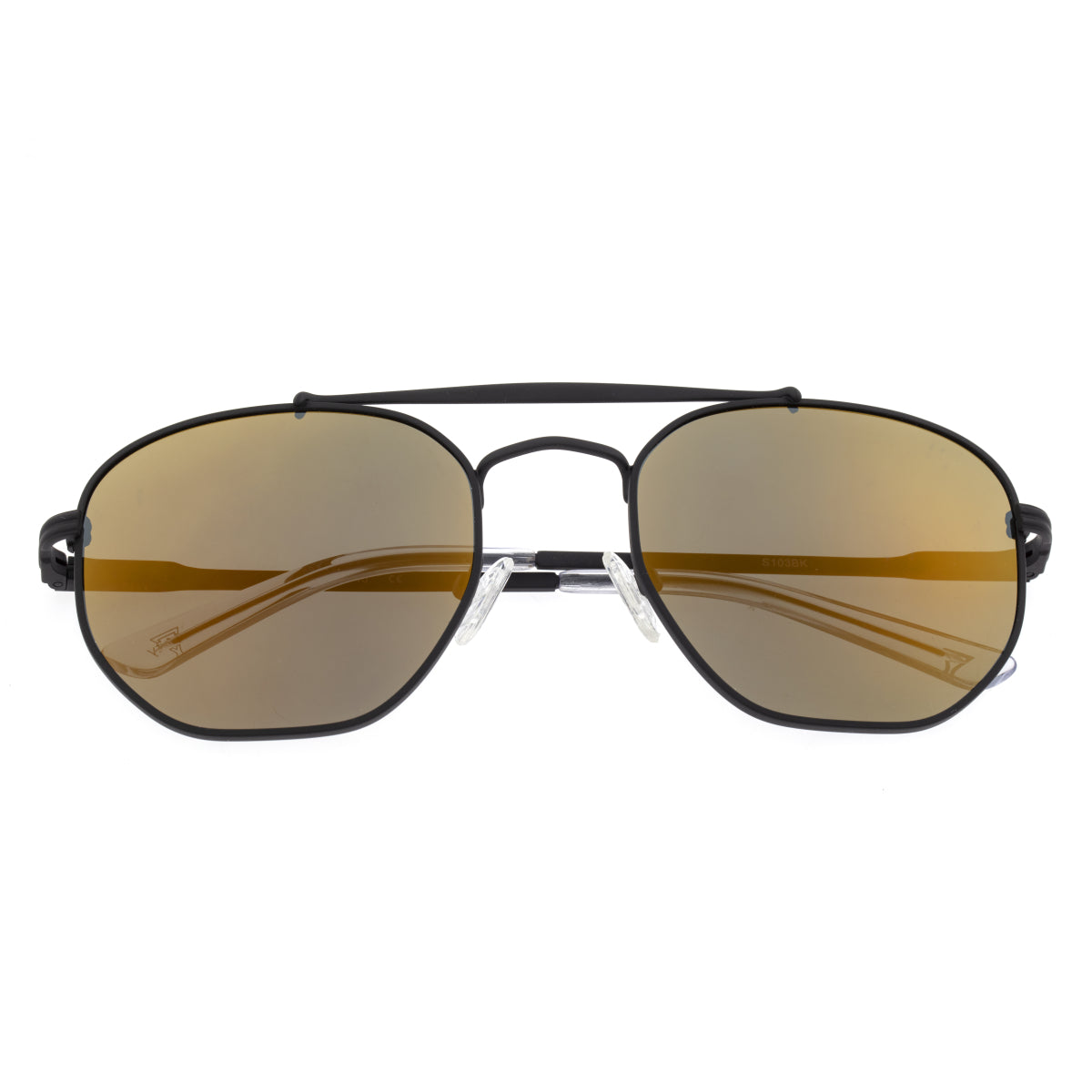 Sixty One Stockton Polarized Sunglasses - Black/Gold - SIXS103BK