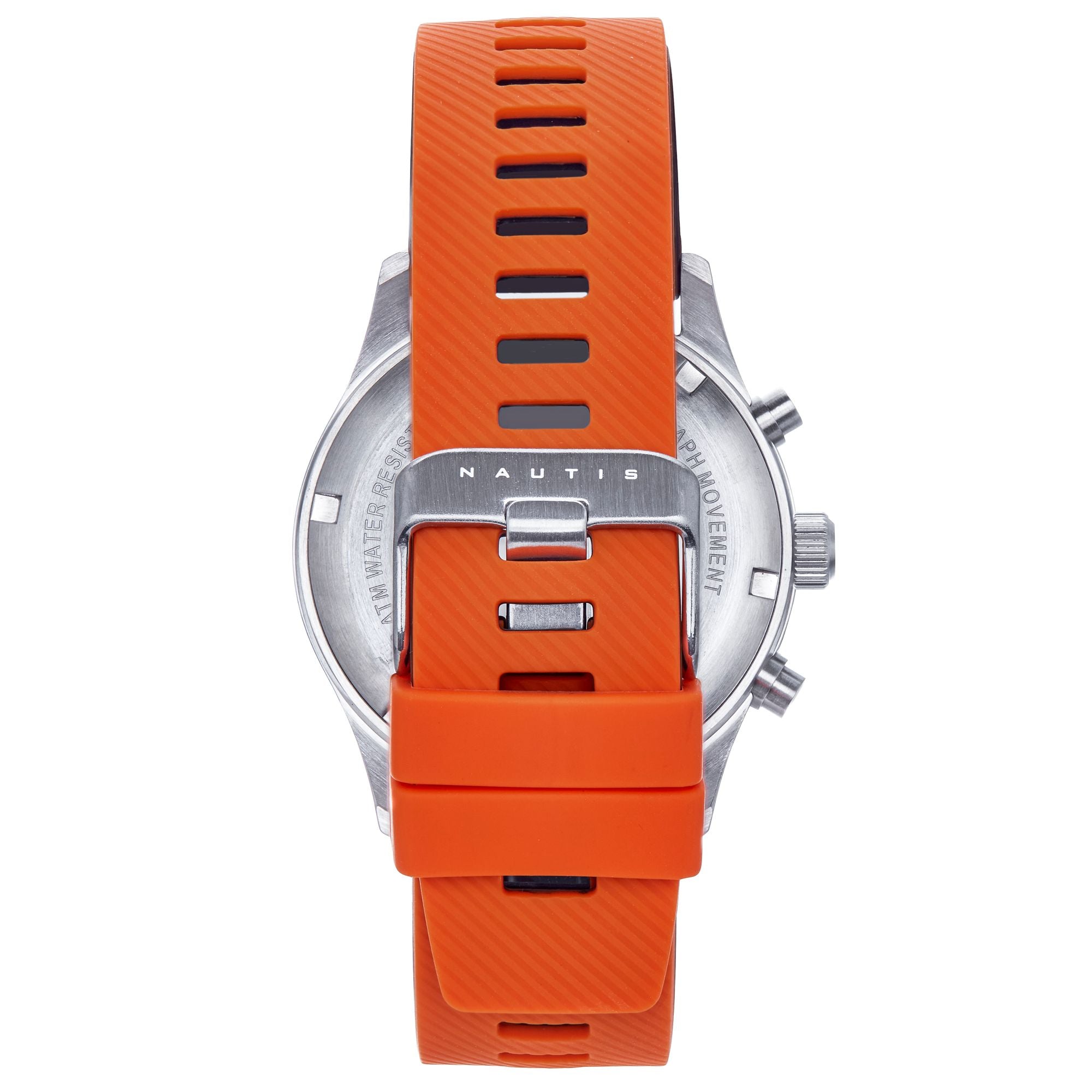 Nautis Meridian Chronograph Strap Watch w/Date - Orange - NAUN100-3