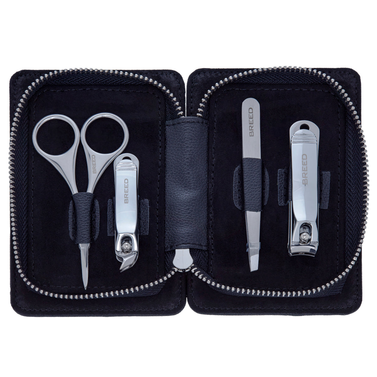 Breed Sabre 4 Piece Surgical Steel Groom Kit - BRDGRMKIT3-BK