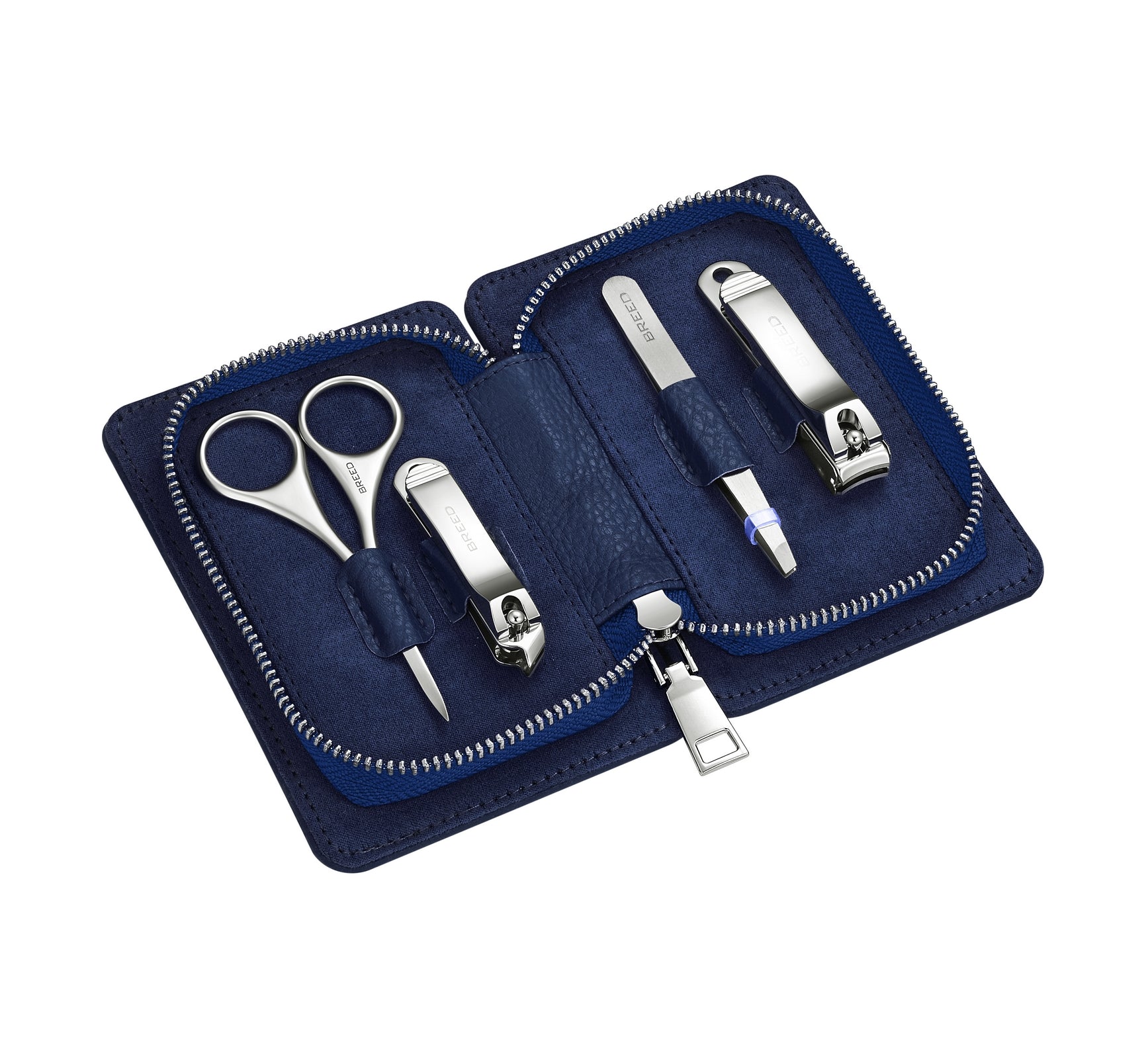 Breed Dagger 2 Piece Surgical Steel Groom Kit  - BRDGRMKIT3-BLU