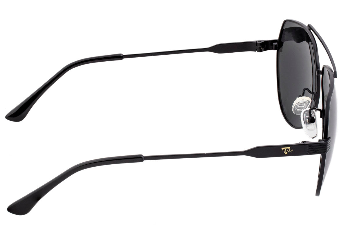 Sixty One Costa Polarized Sunglasses - Black/Black - SIXS111BK