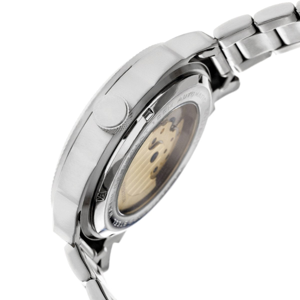 Heritor Automatic Helmsley Semi-Skeleton Bracelet Watch - Silver/Black - HERHR5002