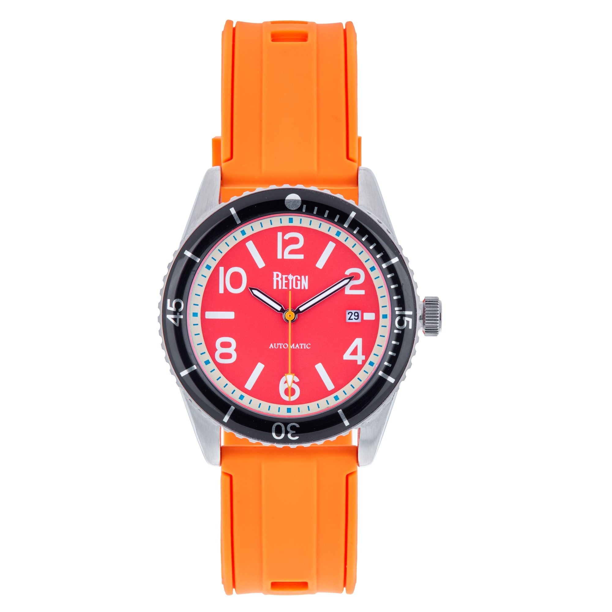 Reign Gage Automatic Watch w/Date - Red/Orange - REIRN6602