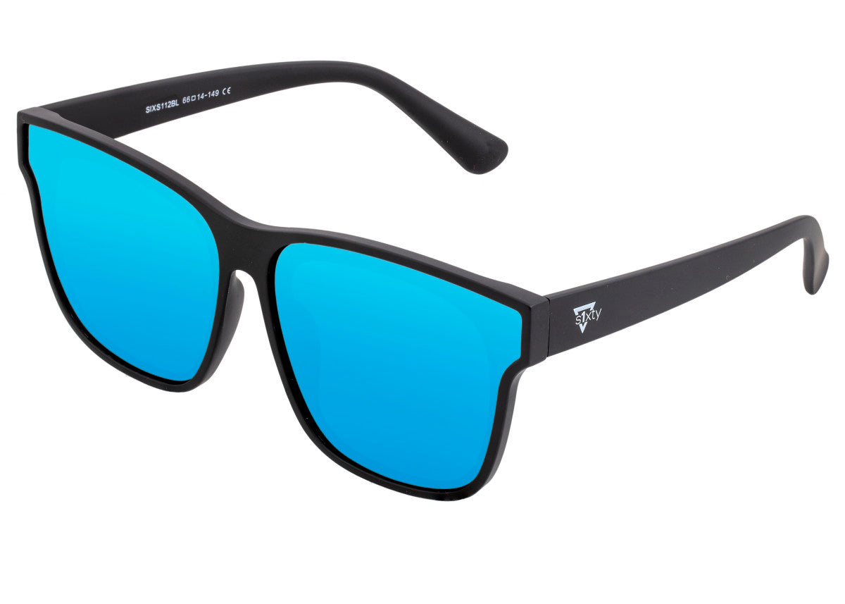 Sixty One Delos Polarized Sunglasses - Black/Blue - SIXS112BL
