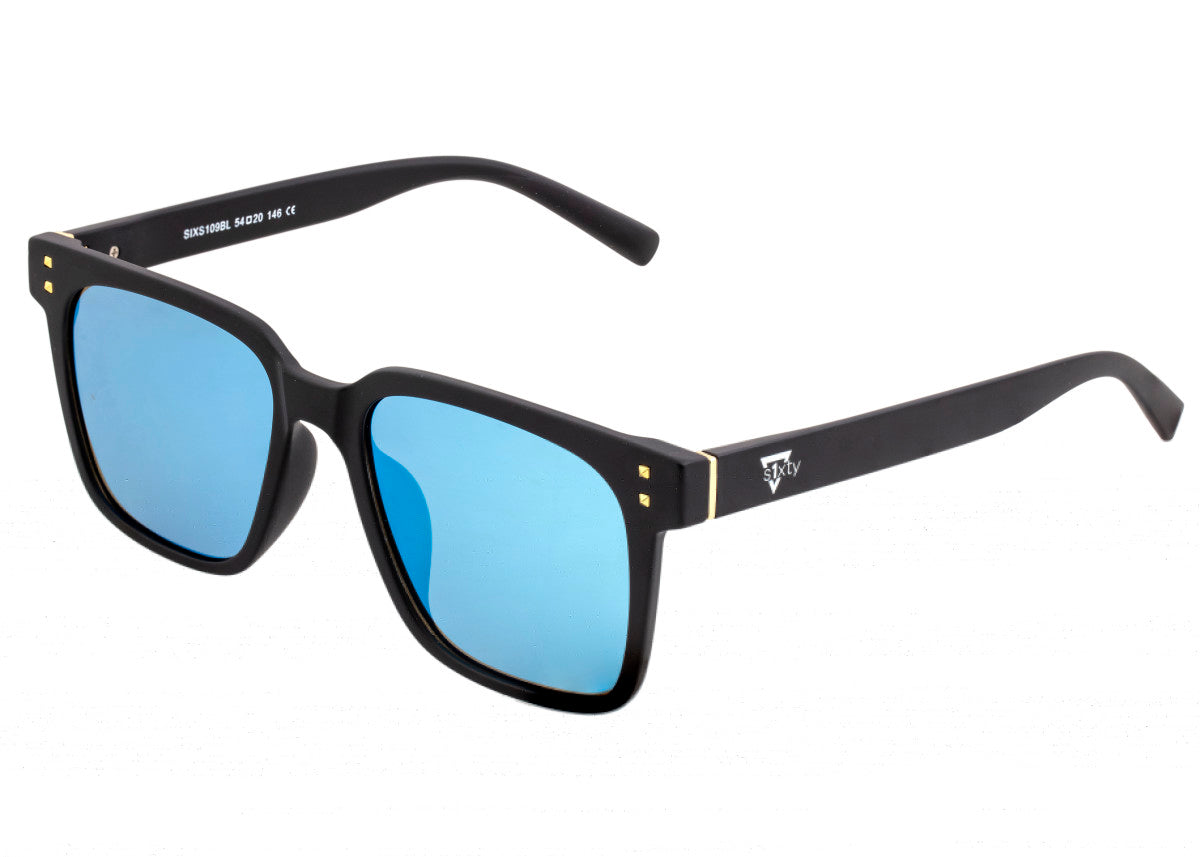 Sixty One Capri Polarized Sunglasses - Black/Blue - SIXS109BL
