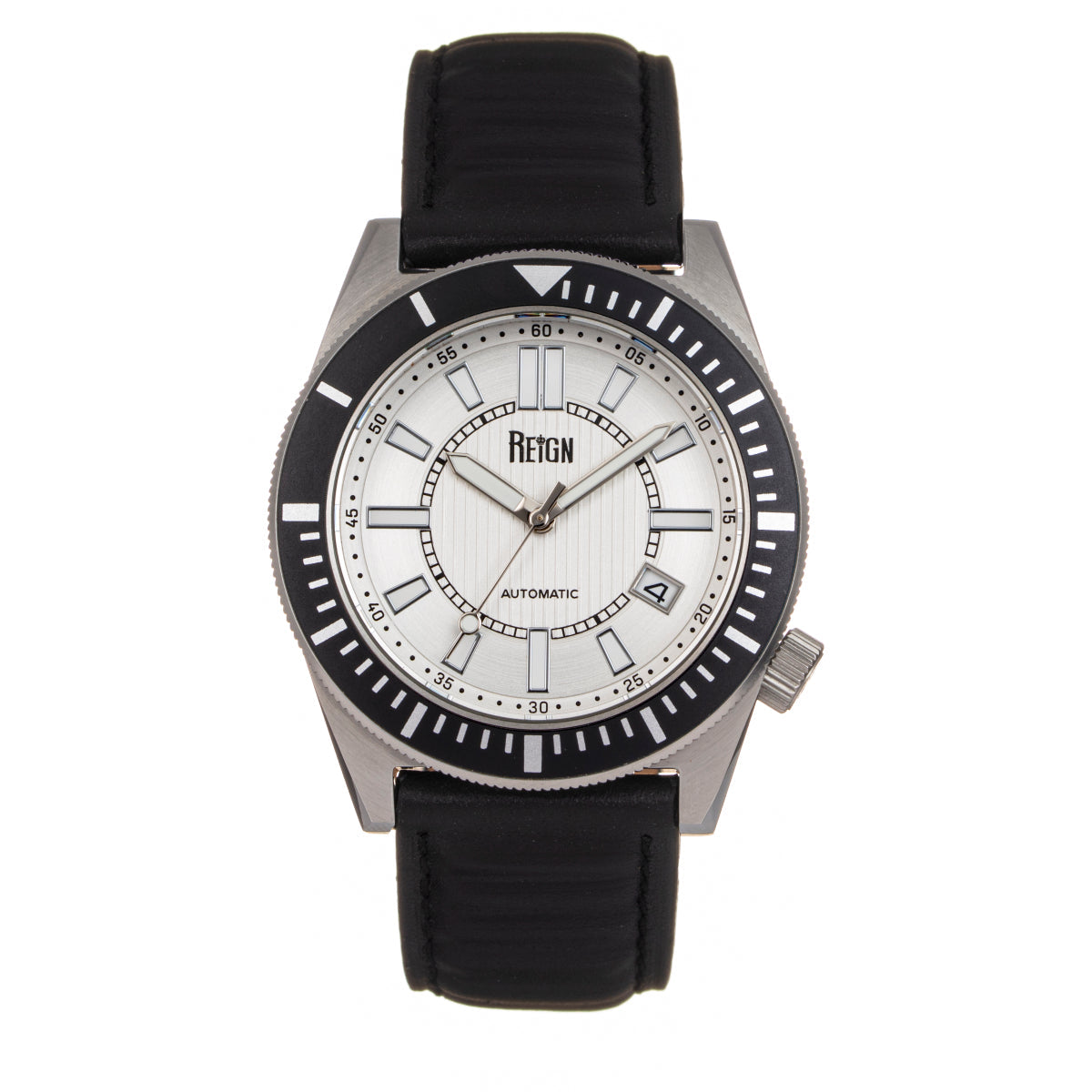 Reign Francis Leather-Band Watch w/Date