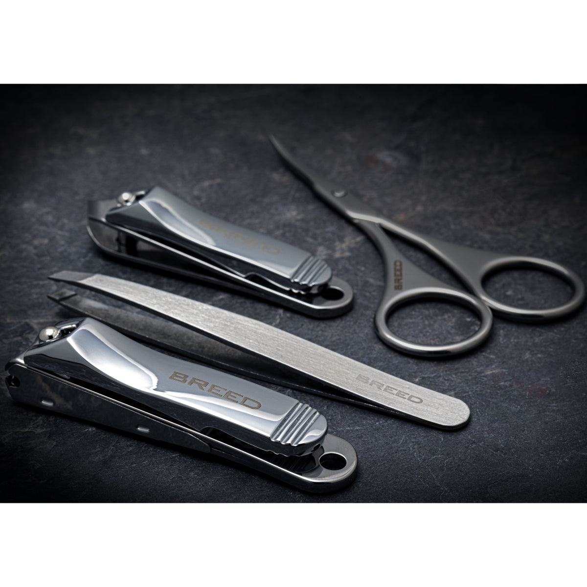 Breed Sabre 4 Piece Surgical Steel Groom Kit - BRDGRMKIT3